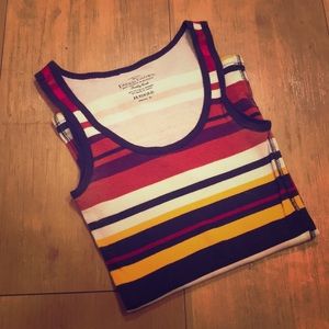 Striped tank! ♥️🧡💛